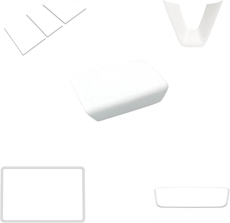 frani Center Console Cover 5Pcs Set for Tesla Model 3 2024-2026 Highland and Model Y Juniper 2025,Tesla Interior Center Console Cover Decor Accessories White - Image 1